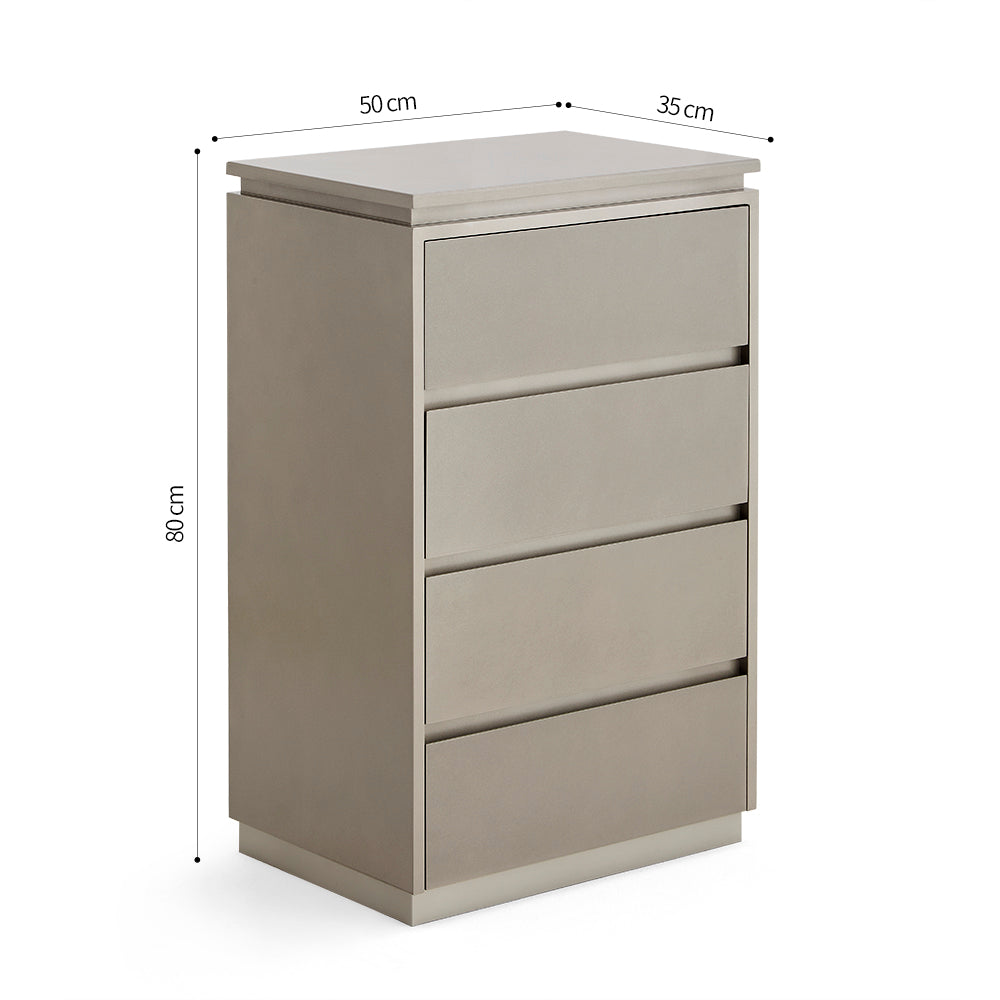 Modern 4-Drawer Barber Station Cabinet - Professional Salon Storage Organizer Unit for Tools & Supplies