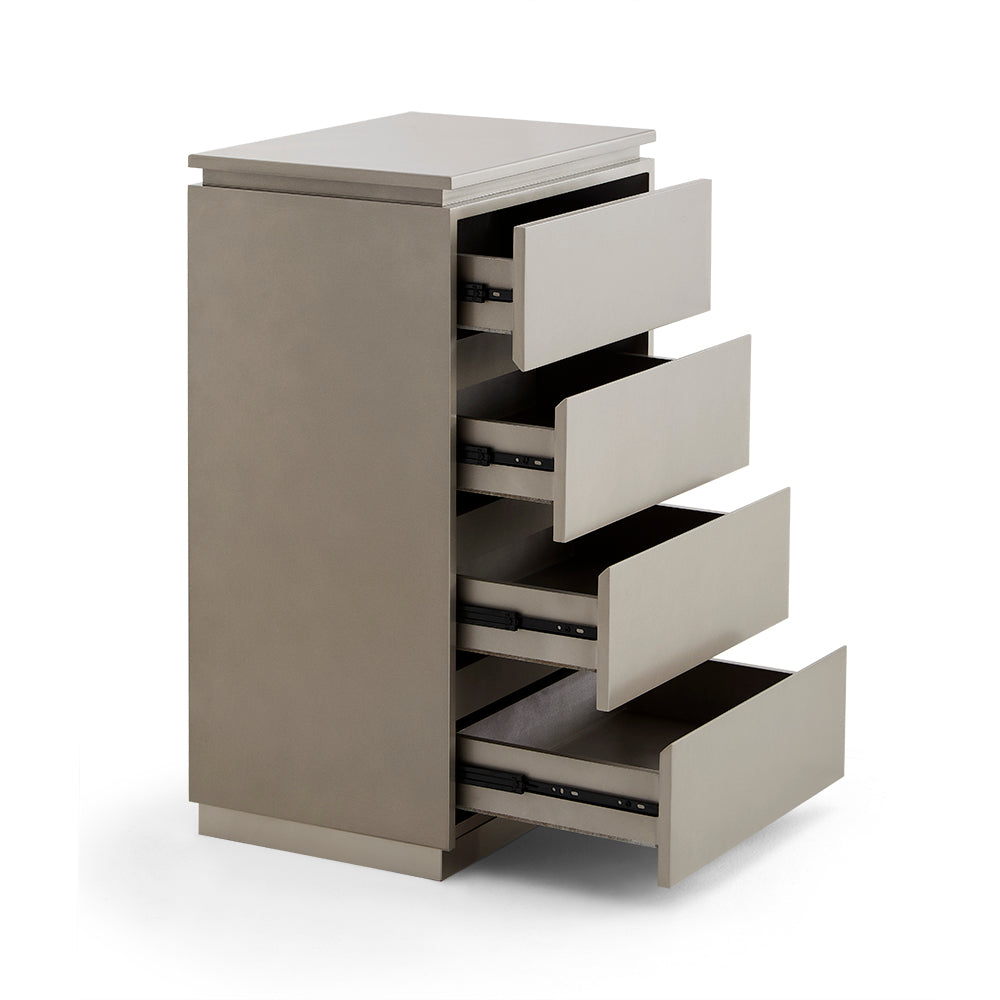 Modern 4-Drawer Barber Station Cabinet - Professional Salon Storage Organizer Unit for Tools & Supplies