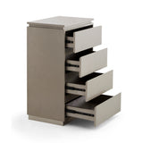 Modern 4-Drawer Barber Station Cabinet - Professional Salon Storage Organizer Unit for Tools & Supplies