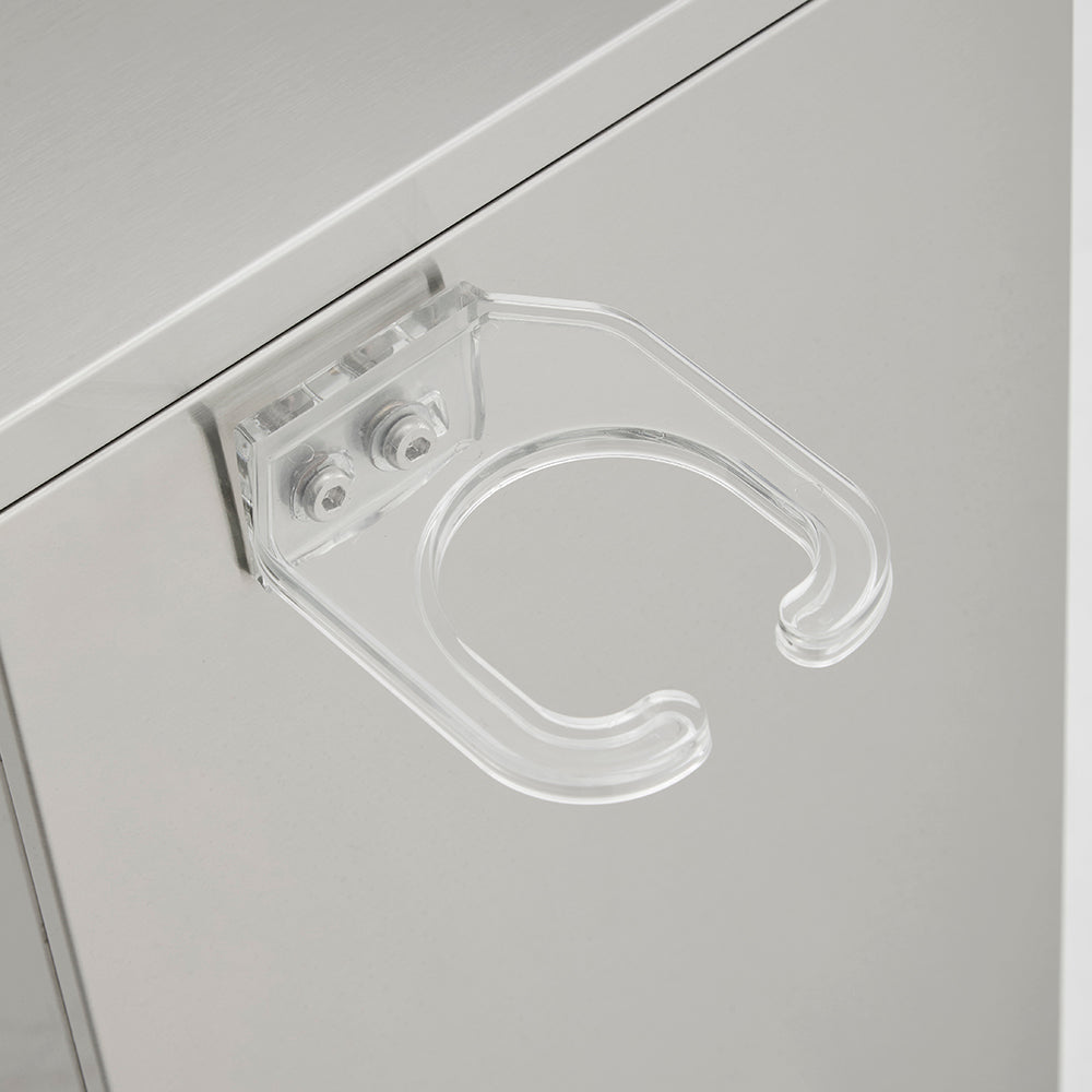 Deep-Storage 2-Drawer Salon Station - Premium Metal Barber Cabinet with High-Capacity Sliding Drawers & Seamless Minimalist Design