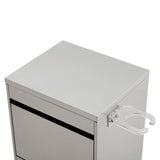 Deep-Storage 2-Drawer Salon Station - Premium Metal Barber Cabinet with High-Capacity Sliding Drawers & Seamless Minimalist Design