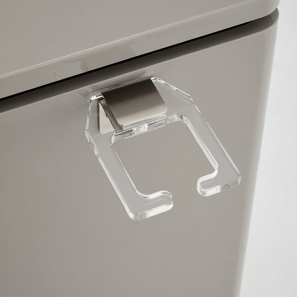 Sleek 3-Drawer Professional Barber Station - Minimalist Salon Cabinet with Rounded Edges & Transparent Side Tool Holder