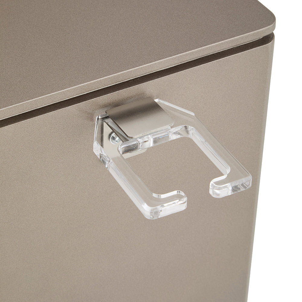 Classic 3-Drawer Salon Organizer - Professional Barber Station Cabinet with Chrome Handles & Acrylic Heat-Resistant Tool Holder