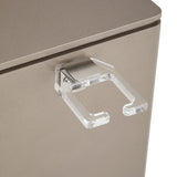Classic 3-Drawer Salon Organizer - Professional Barber Station Cabinet with Chrome Handles & Acrylic Heat-Resistant Tool Holder