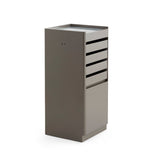 Elite 5-Tier Salon Service Station - Professional Barber Cabinet with Slim Multi-Drawer Organizer & Deep Storage Base