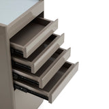Elite 5-Tier Salon Service Station - Professional Barber Cabinet with Slim Multi-Drawer Organizer & Deep Storage Base