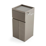 Premium Minimalist Barber Station Cabinet - Professional Salon Organizer with Large Storage Doors & Integrated Tool Holder