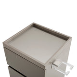 Premium Minimalist Barber Station Cabinet - Professional Salon Organizer with Large Storage Doors & Integrated Tool Holder