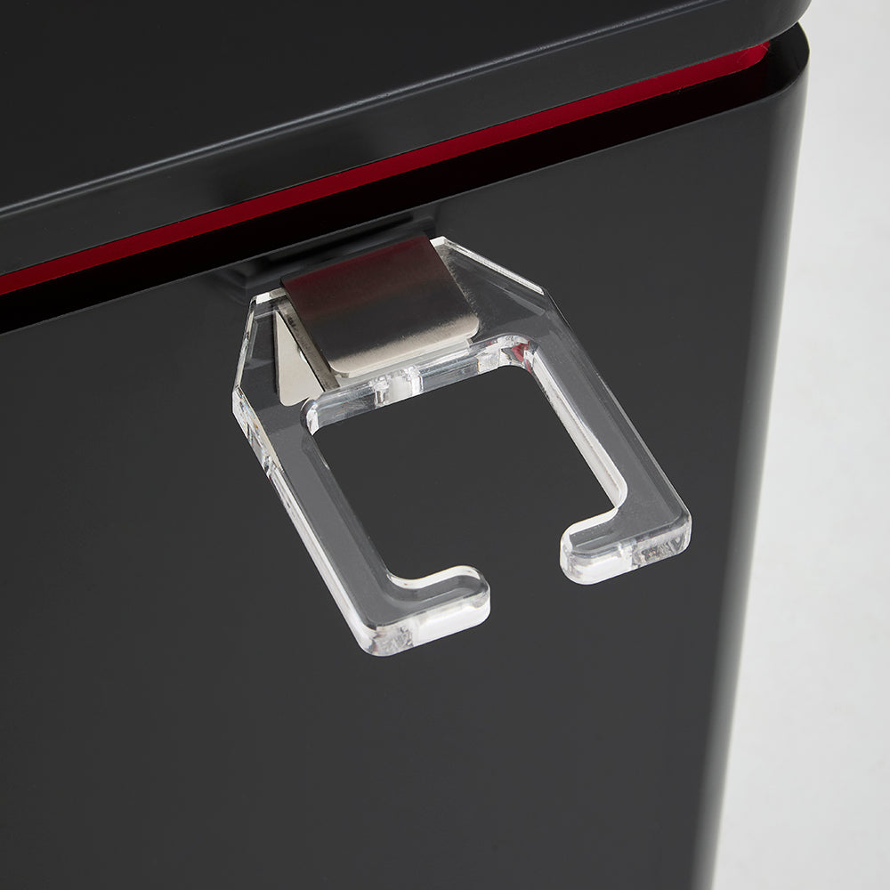 Sleek 3-Drawer Professional Barber Station - Minimalist Salon Cabinet with Rounded Edges & Transparent Side Tool Holder
