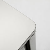 Ultra-Minimalist 3-Drawer Salon Station - Premium Seamless Metal Barber Cabinet with Hidden Pulls & Solid Storage Base