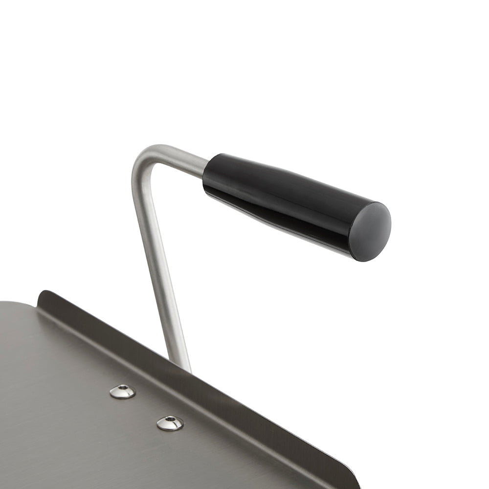 Heavy-Duty Stainless Steel Salon Trolley - Industrial Mobile Organizer with Sliding Trays and Side Wire Basket