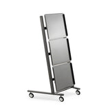 A-Frame Minimalist Salon Trolley - Professional 3-Tier Mobile Workstation with Open-Tier Shelves & 360° Rolling Casters