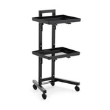 Professional Mobile Salon Trolley Cart - Heavy Duty Barber Service Tray with 360° Rotating Wheels