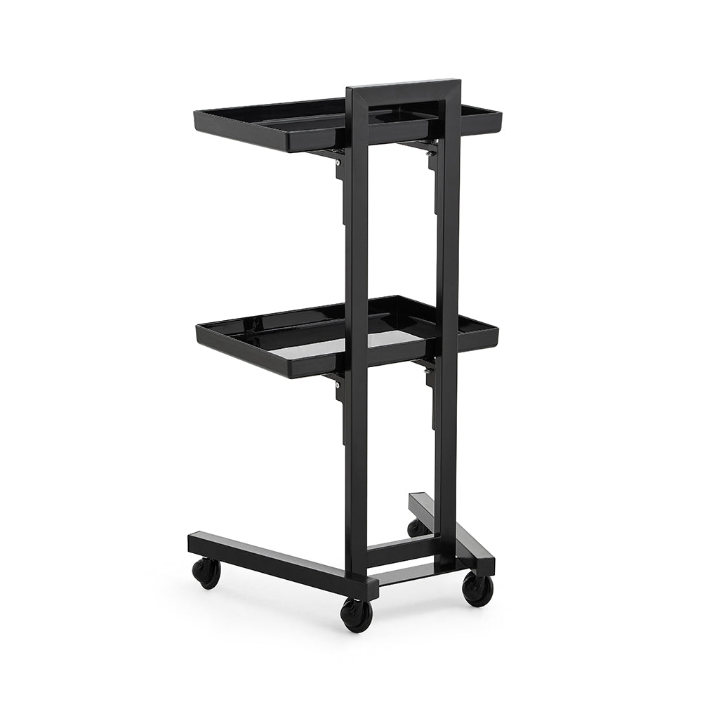 Professional Mobile Salon Trolley Cart - Heavy Duty Barber Service Tray with 360° Rotating Wheels