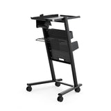 Industrial Modular Salon Trolley - Professional Barber Mobile Workstation with Adjustable Pegboard Storage & 360° Caster Wheels