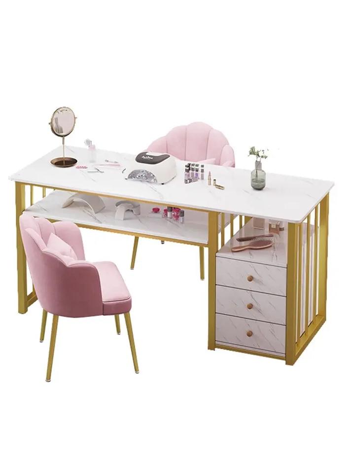 White Marble Manicure Nail Station